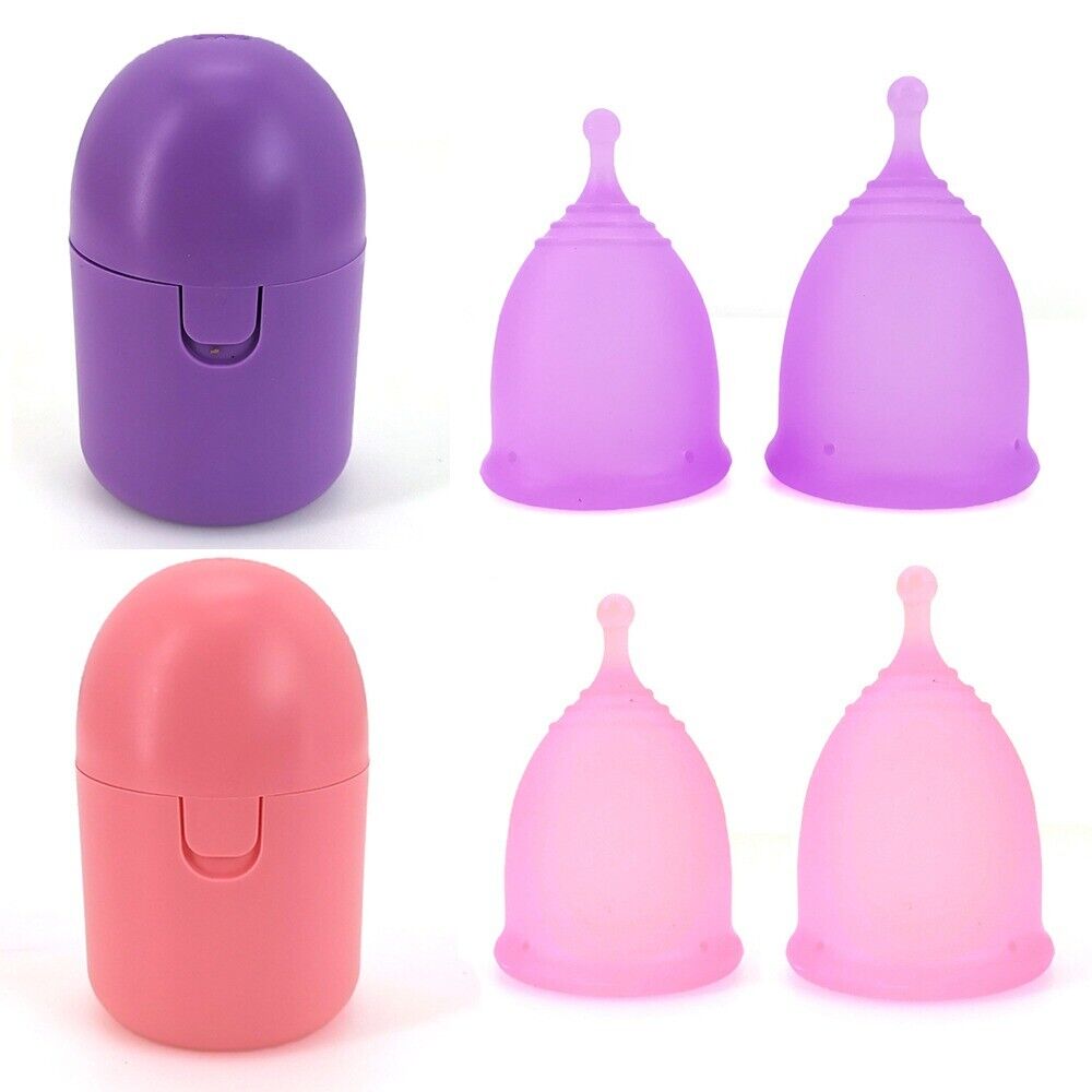 Menstrual Period Cup with Storage Case Portable Women Period Cup