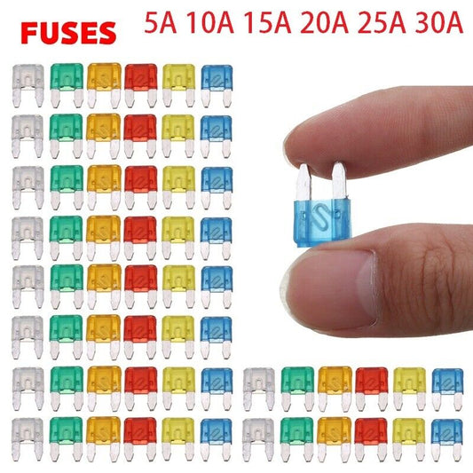  Mini Blade Fuses Auto Car Truck Assortment 5A 10A 15A 20A 25A 30A