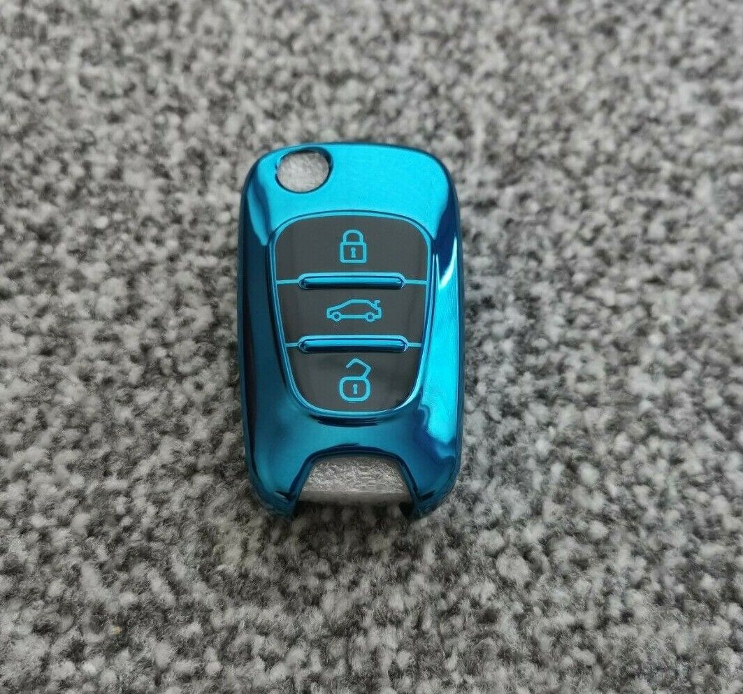 Hyundai i30 i20 ix35 i40 Tucson Accent 3 Button Remote Key Fob Cover Case