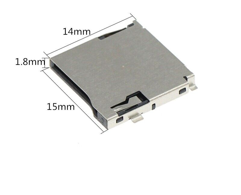 1x Micro SD Card Slot Connector 9pin 14mmx15mm TF Card Deck 