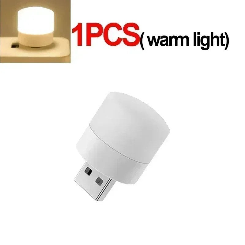 USB Night Light Warm White Eye Protection Book Reading Light LED Night Lamp