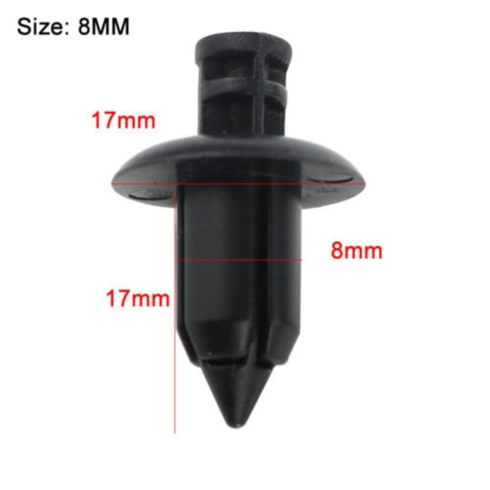 10x 8mm Hole Bike Fasteners Plastic Rivet Fairing Trim Clips Honda Yamaha Suzuki