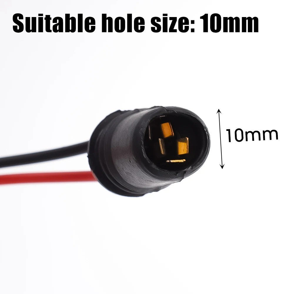 2x Light Connectors Sockets Cars Motorcycles T10 W5W Instrument Lights Adapters
