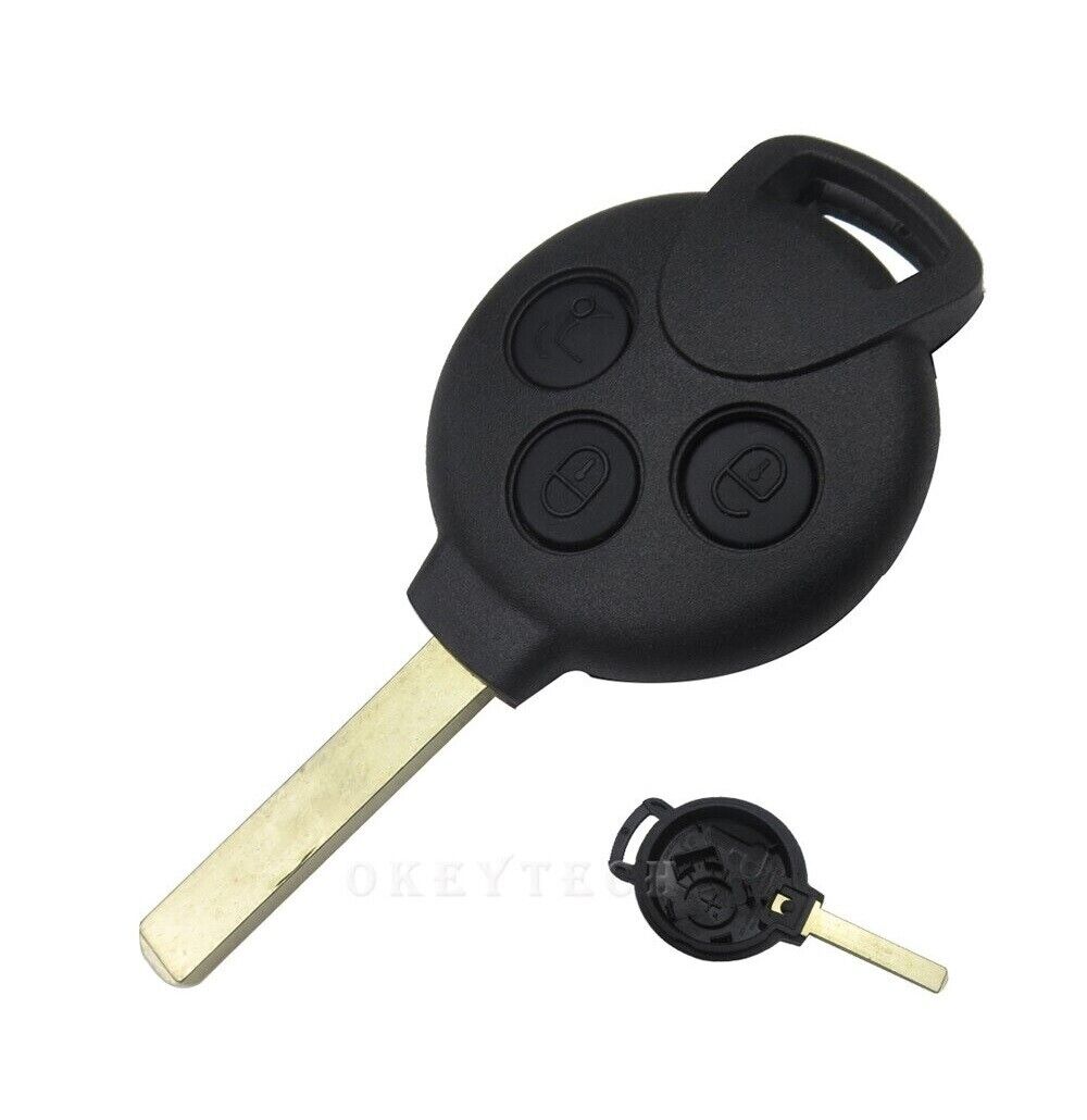 3 Button Remote Key Shell Fob Case Cover for Mercedes Benz MB Smart 451