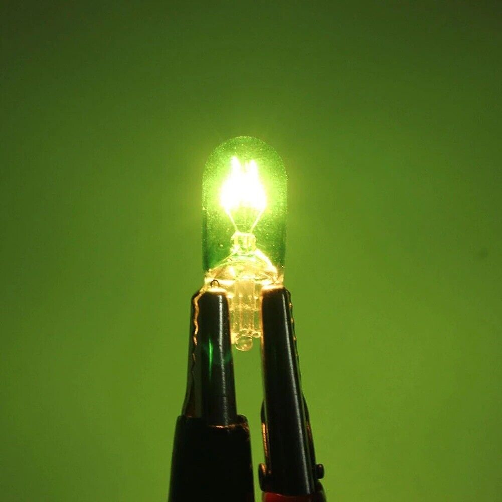 5x 501 GREEN SIDE LIGHT PUSH IN CAR CAPLESS NUMBER PLATE BULBS W5W 12V 5W