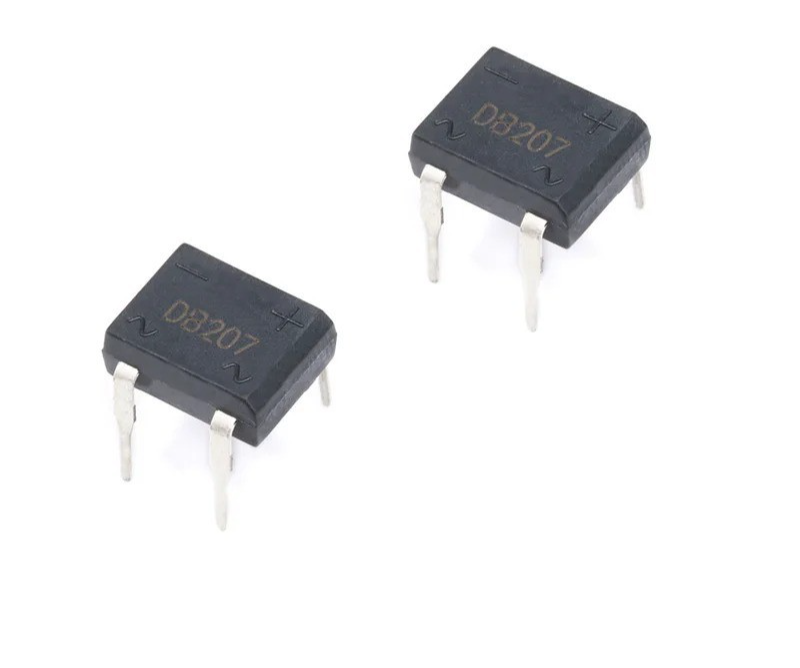 1x DB207 Bridge Rectifier DIP4 1000V 2A DB207S Power Diode Rectifiers Electronic