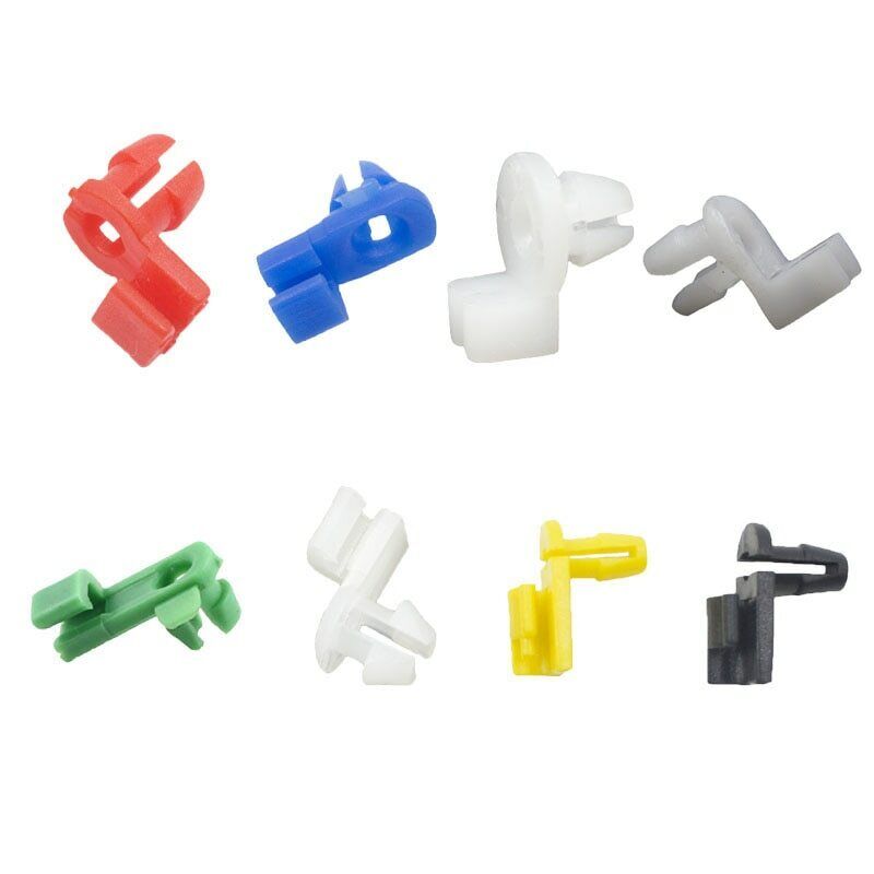 10x Car Lock Rod Clips Door Plastic Round Head Wire Retainer Rivet Fasteners