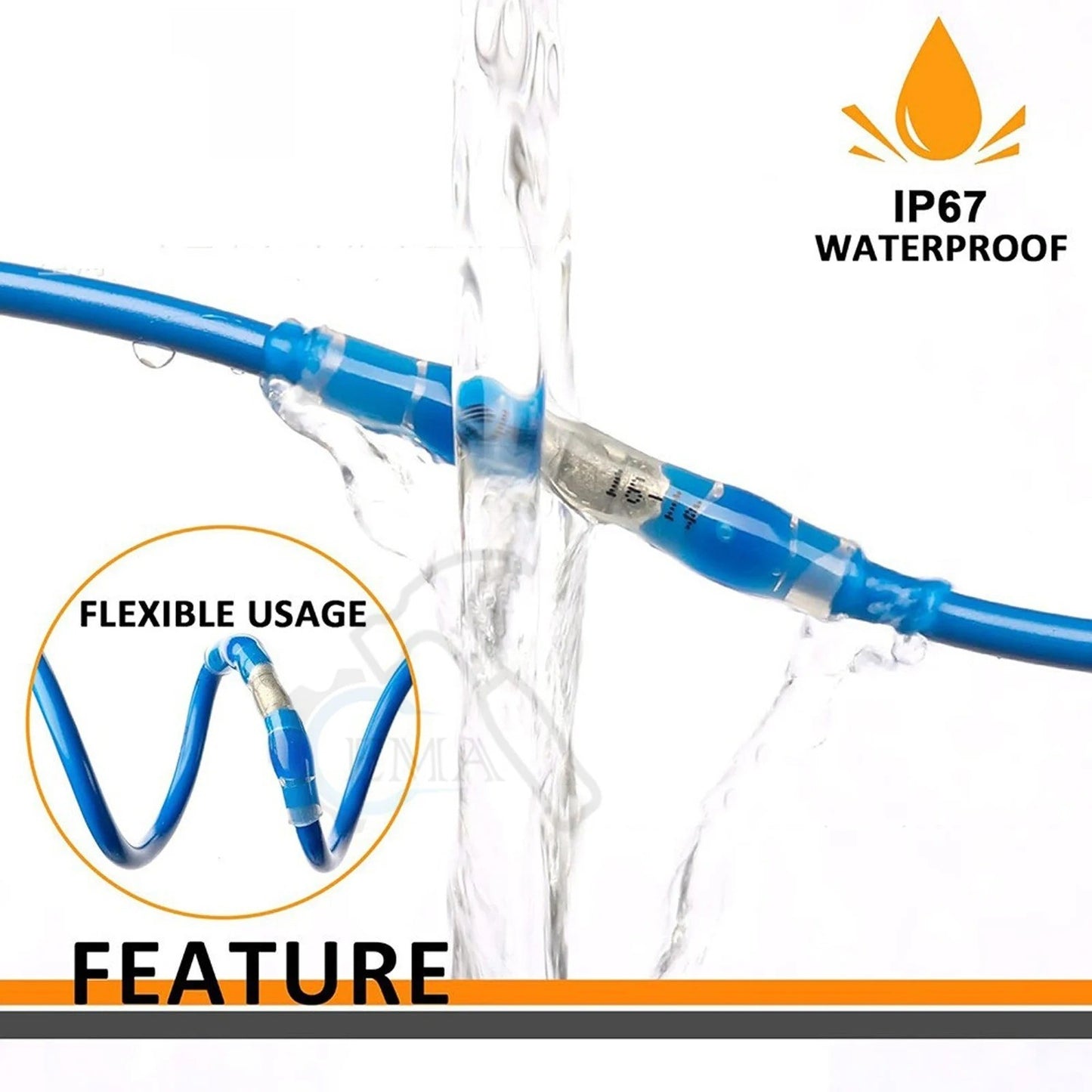 Heat Shrink Connectors Sleeve Tube Terminals Electrical Butt Splice Wire Tubes