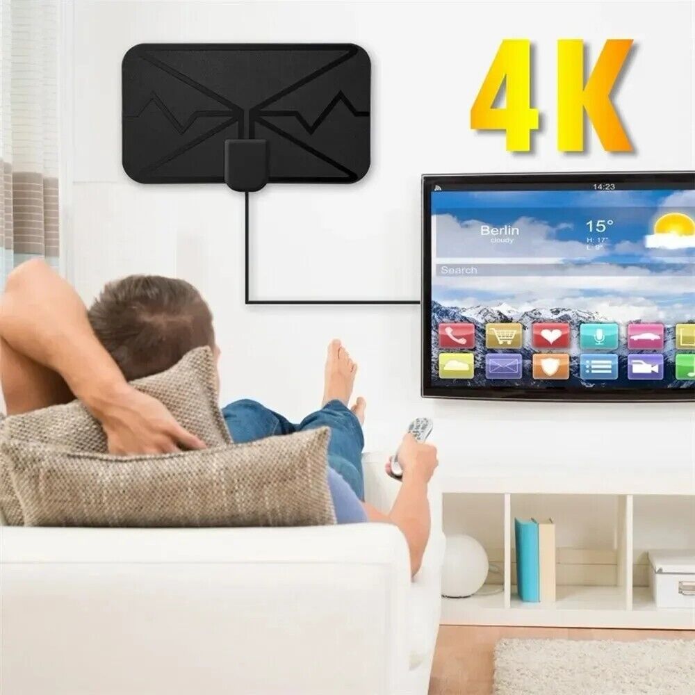 3600 Miles TV Antenna Upgraded Newest HDTV Indoor Digital Amplified TV Antenna