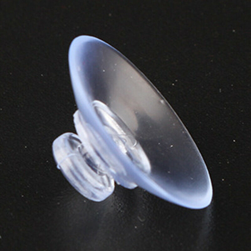 10x Clear Transparent Suction Cups Mushroom Shape 30mm Diameter for Glass
