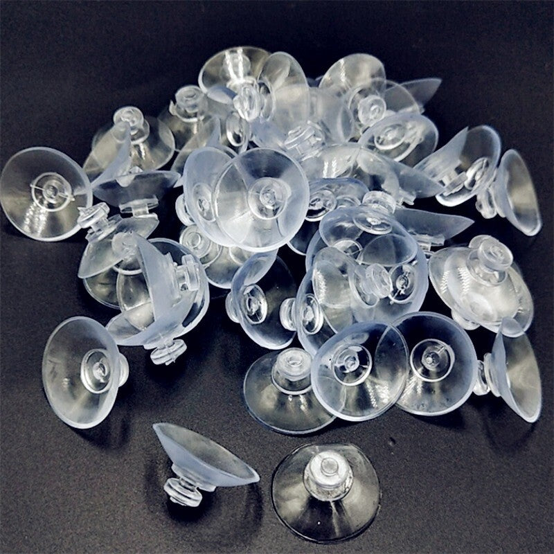 10x Small Clear Sucker Suction Cups Mushroom Head Strong Vacuum Suckers Hooks