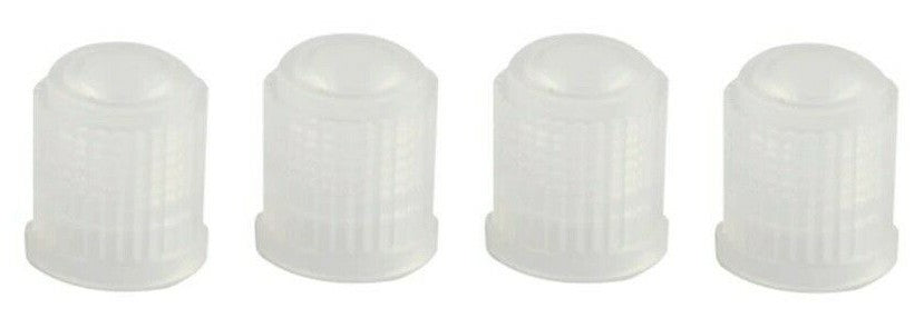 12x Car White Tyre Valve Dust Caps Car Van Motorcycle Bmx