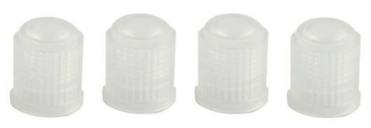 12x Car White Tyre Valve Dust Caps Car Van Motorcycle Bmx