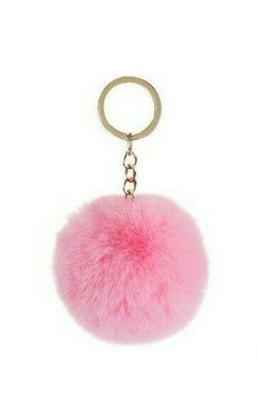 Soft Keychain Faux Rabbit Fluffy Fur Pom Handbag Pendant (16 Colours)