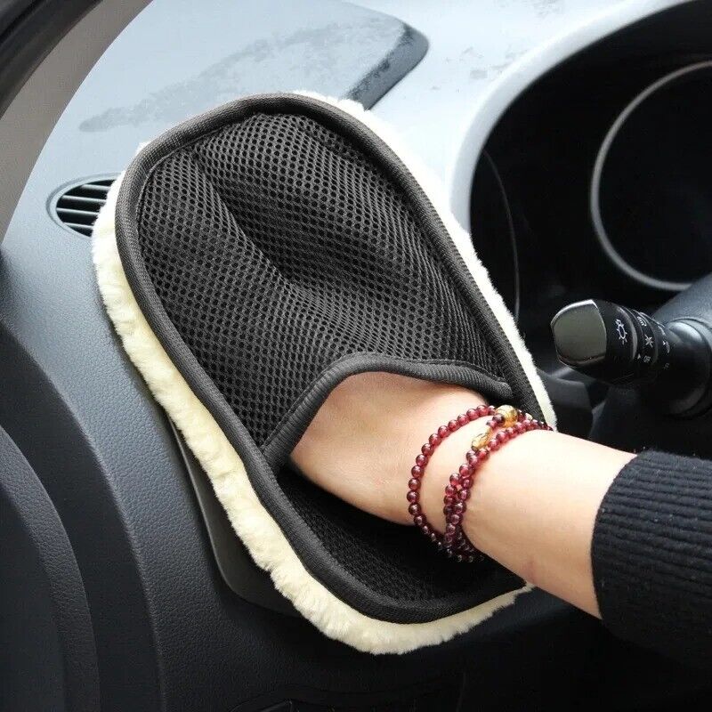 Car Styling Wool Soft Car Washing Glove for Car Body Dashboard Alloy Wheels