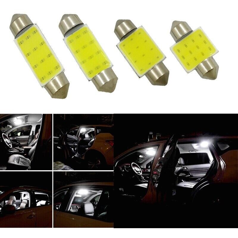 C5W Festoon Cob White Car Led Number Plate Light Bulbs31 36 - 41mm 12v