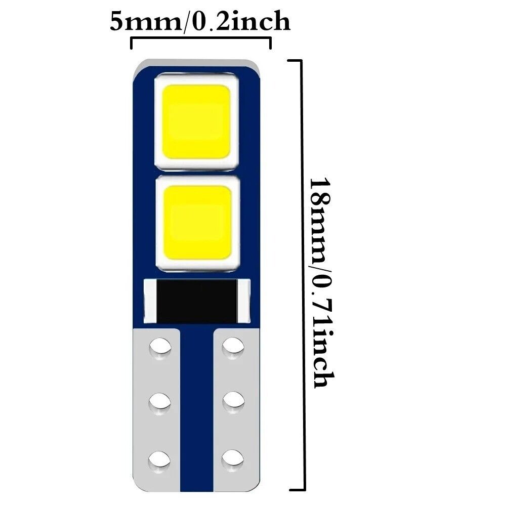 T5 W3W W1.2W 70 73 74 Super Bright LED Bulbs Auto Dashboard Gauge Lamps