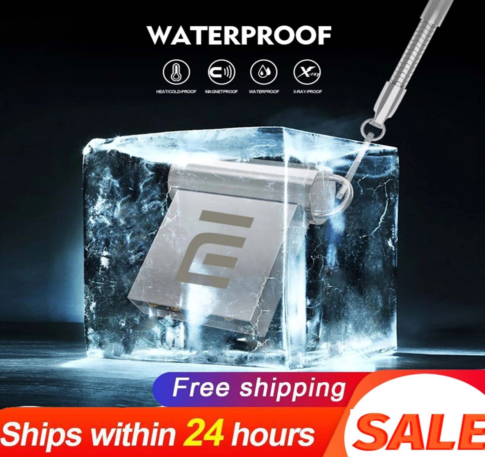 2TB Pendrive USB 3.0 Metal High Speed Flash Pen Drive Waterproof