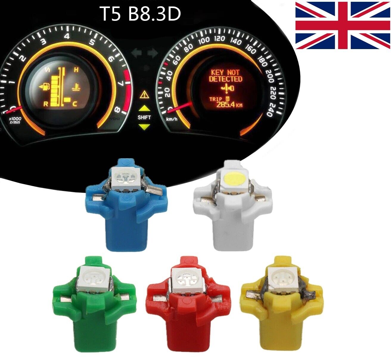 B8.3D W3W 5050 Car LED Light Bulb Instrument Head Dashboard Light