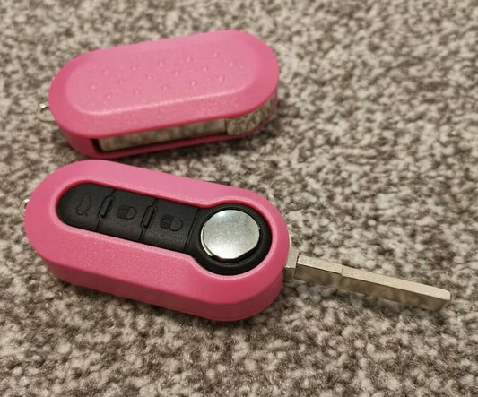 Car Remote Key Shell with Uncut Blade fits Fiat 500 Panda Brava Punto Stilo