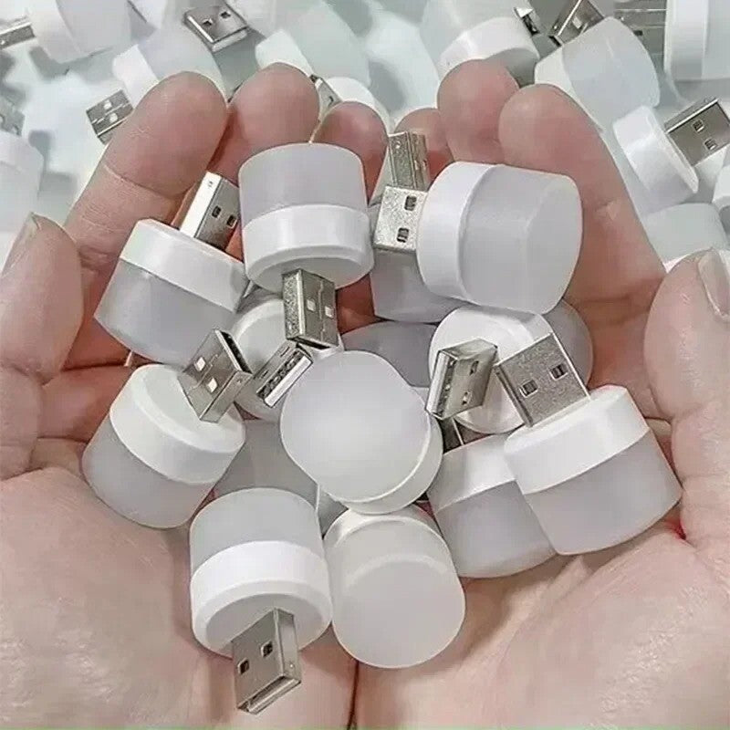 Mini USB Night Lamp Warm White Eye Protection Book Reading Light USB Plug PC