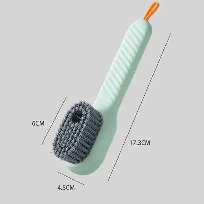 1x Multifunction Cleaning Shoe Brush Soft Automatic Liquid Shoe Brush with Hook