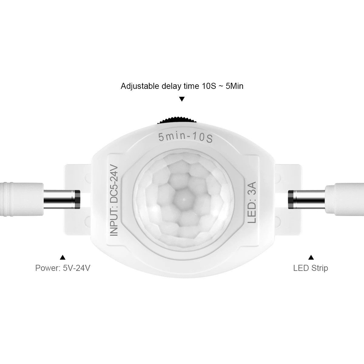 Motion Sensor PIR Light Switch Infrared IR Sensor Detector Switch Time Delay