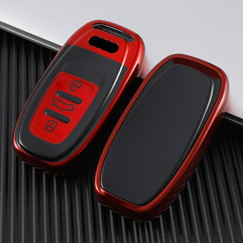 3 Button Key Fob Case Cover for Audi A4 A4L A5 A6 A6L A7 A8 Q5 RS7 S7 Q5