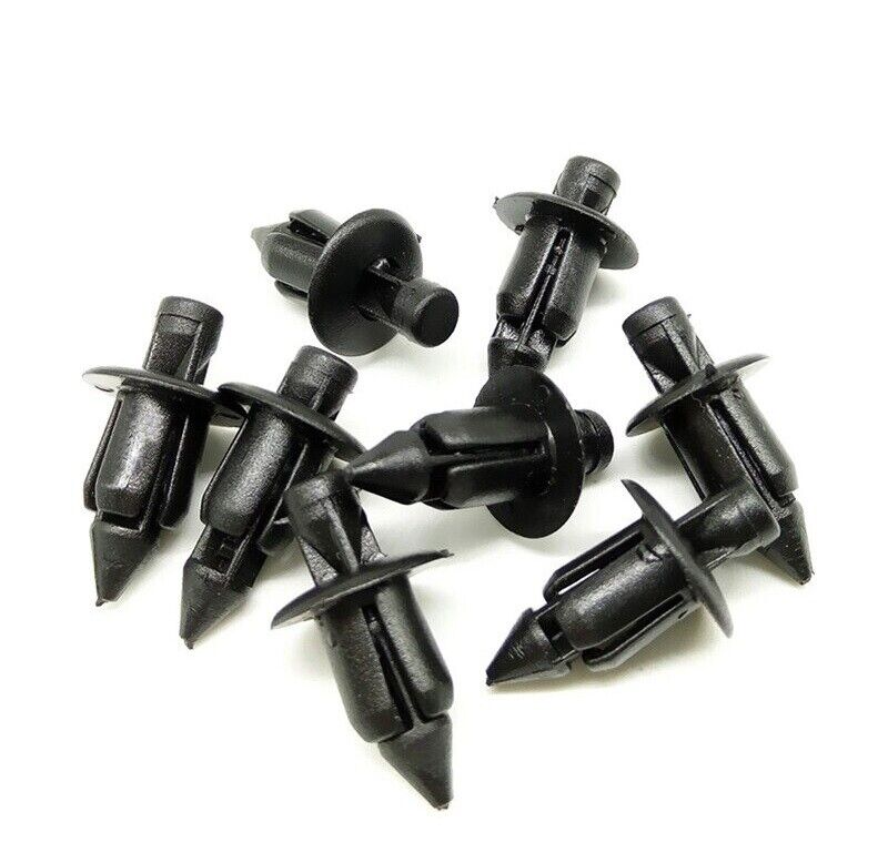 20x Honda Suzuki Kawasaki Yamaha Plastic Rivet Trim Clips for Bike 6mm