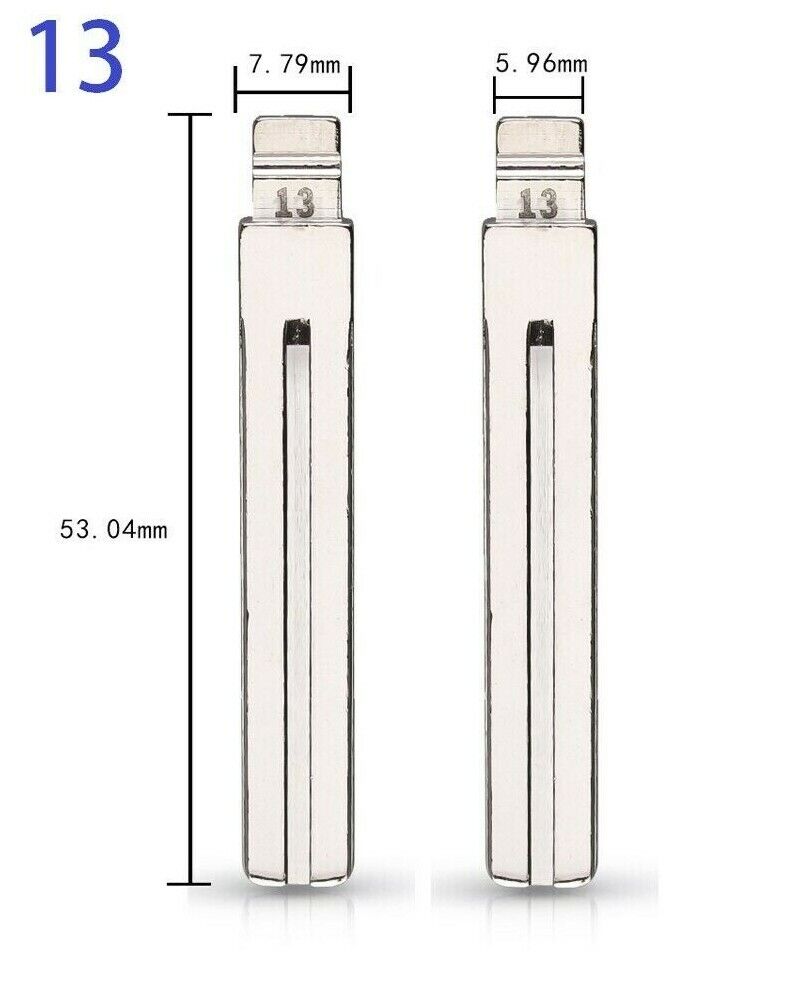Uncut Blank Remote Key Blade Replacement Repair for Kia and Hyundai