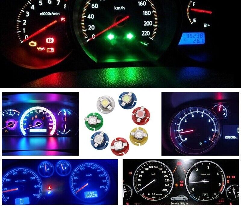 B8.4D Led Car Auto 1 SMD 5050 T5 Lamp Car Instrument Dash Dashboard Light