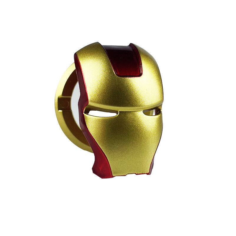 Car Engine Ignition Start Switch Button Cover Iron Man