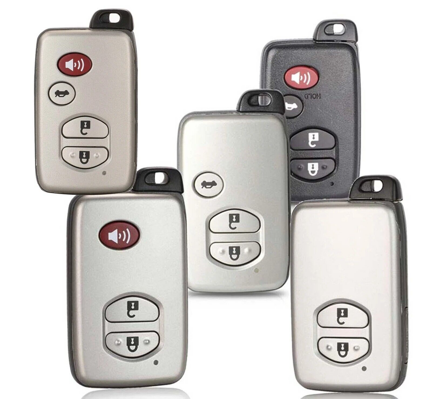 2/3/4 B Car Smart Key Case Replacement for Toyota Camry