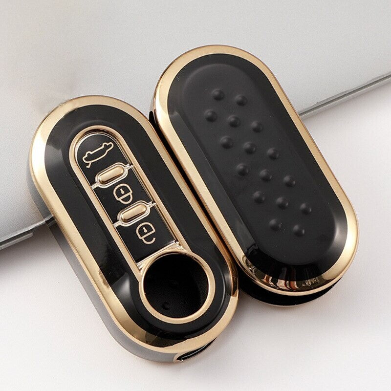 TPU Key Fob Case Cover Protector for Fiat 500 Grande Punto Stilo Panda Ducato