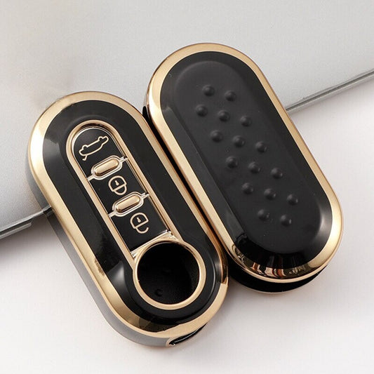 TPU Key Fob Case Cover Protector for Fiat 500 Grande Punto Stilo Panda Ducato