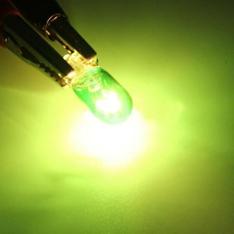 20x 501 GREEN SIDE LIGHT PUSH IN CAR CAPLESS NUMBER PLATE BULBS W5W 12V 5W