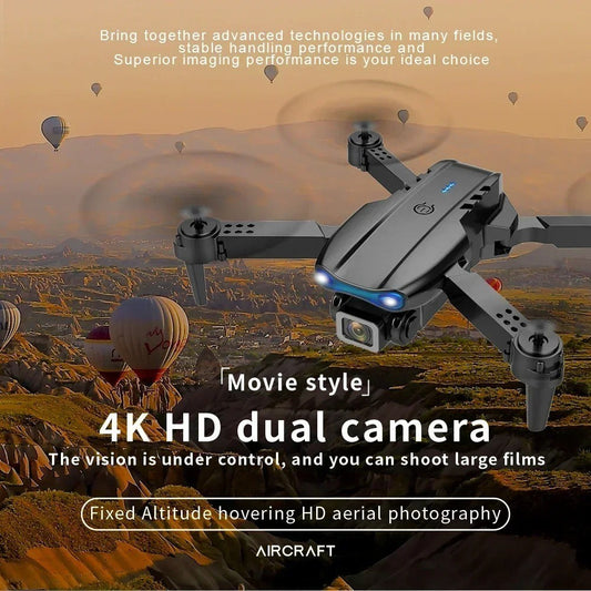Pro HD 4K Drone with Dual Camera WiFi FPV Aerial Photography RC Quadcopter