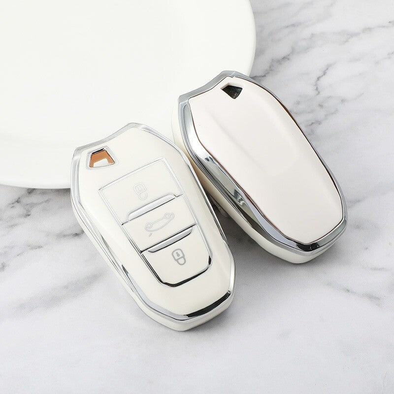 TPU Remote Key Fob Case Cover for Peugeot 308 408 508 2008 Citroen DS3 DS4 DS5