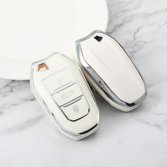 TPU Remote Key Fob Case Cover for Peugeot 308 408 508 2008 Citroen DS3 DS4 DS5