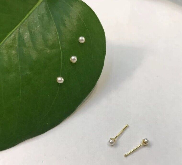 Sterling Silver 925 Ball End Pearl Nose Stud 2mm