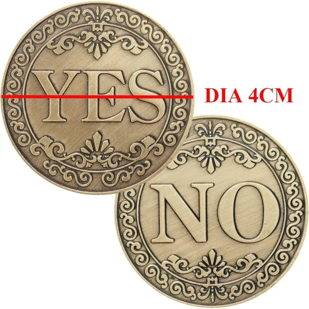 Bronze Yes or No Commemorative Coin Souvenir Non Currency Coin