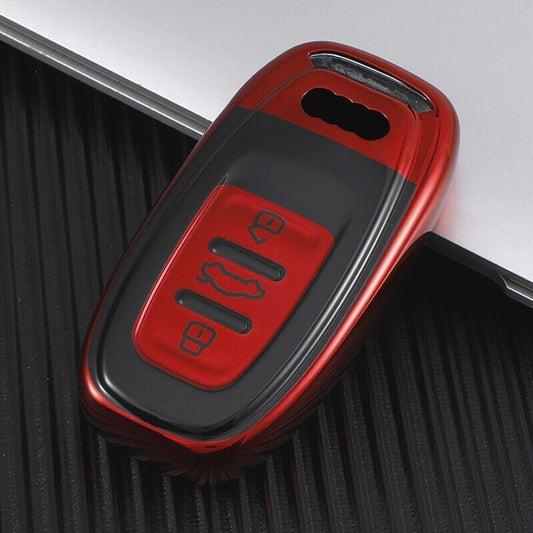 Audi A4 A4L A5 A6 A6L A7 A8 Q5 RS7 S7 Q5 3 Button Remote Key Fob Case Cover