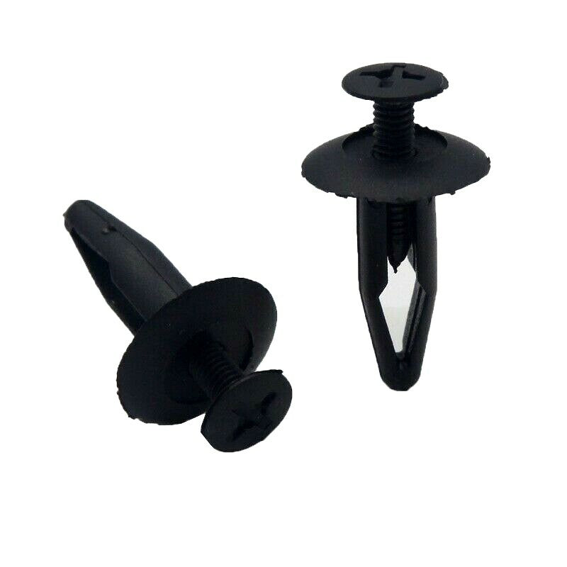 10x 7.5mm Hole Plastic Rivets Clips Auto Bumper Retainers Fasteners Door Trim