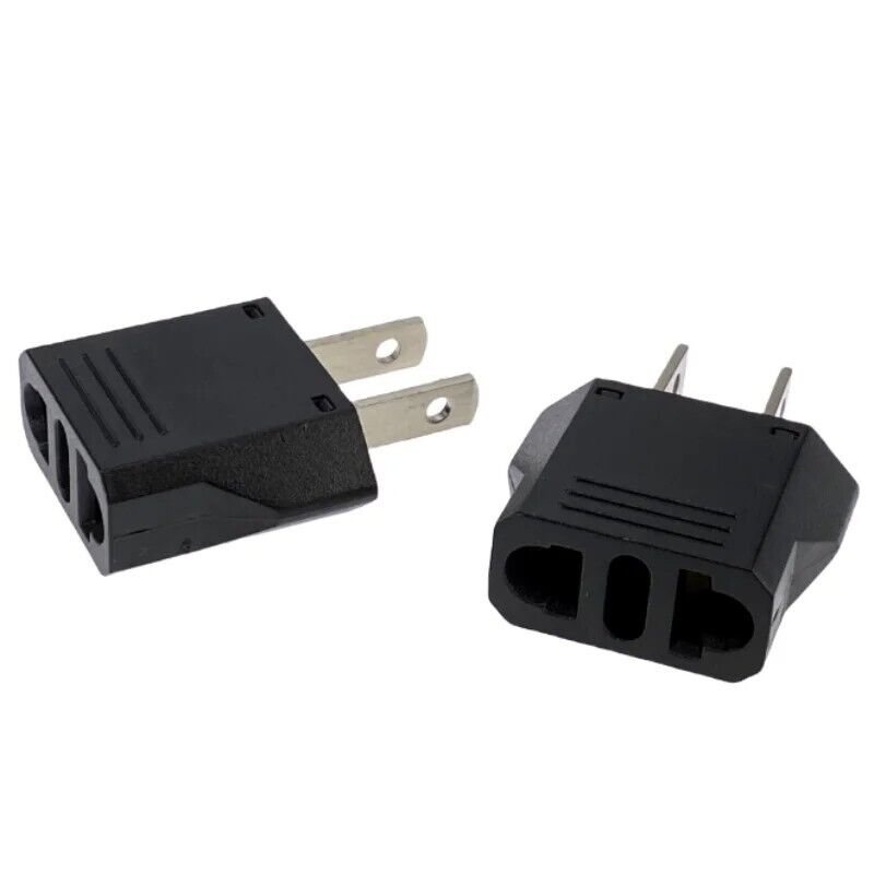 EU AU to US Travel Power Adapter Euro European to American Electric Plug