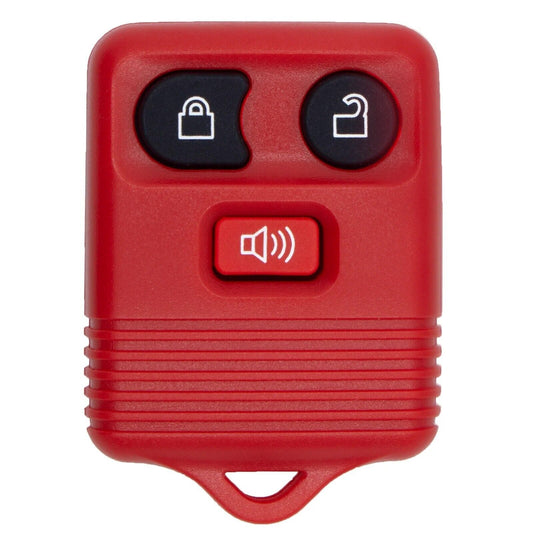 3 Buttons Red Key Shell Remote Key Fob Case No Circuit Board for Ford Mazda