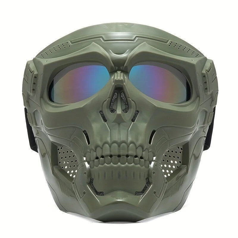 Motorcycle Skull Mask Wind Goggles Outdoor Sports Riding Glasses
