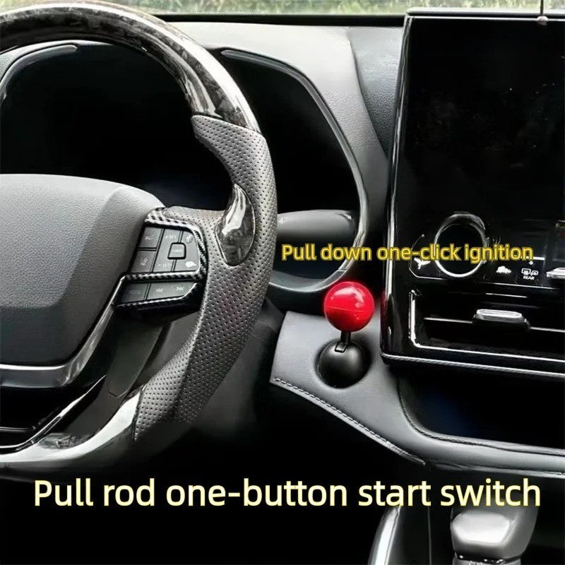 Car Start Stop Lever Start Button Push Start Auto Ignition Button Cover