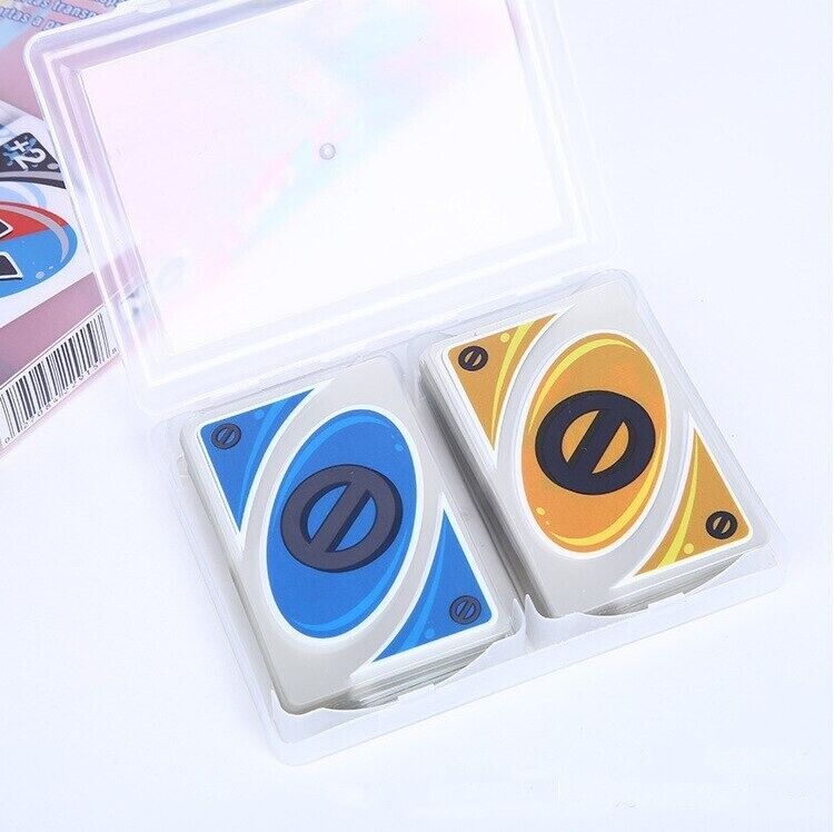 Waterproof Plastic U N O Card Game Family Fun Gift Present 