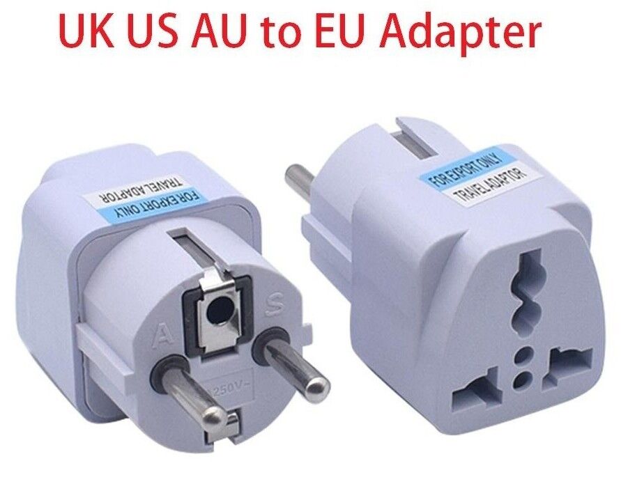 UK US AU to EU Adapter Power Electrical Socket Plug Universal for Travel