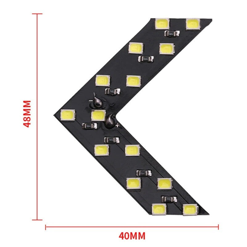 Car Mirror Repeater Turn Signal Rear View (4 Colours) Pack of 2
